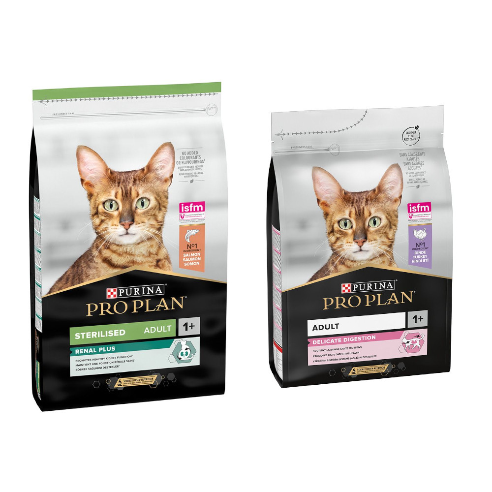 10 kg PURINA PRO PLAN Trockenfutter + 3 kg Adult Delicate Digestion Truthahn gratis! - Sterilised Adult Renal Plus Lachs 10 kg PURINA PRO PLAN Trockenfutter + 3 kg Adult Delicate Digestion Truthahn gratis! - Sterilised Adult Renal Plus Lachs von Pro Plan