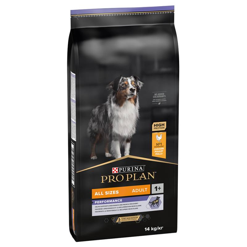 2 kg gratis! 12 kg / 14 kg PURINA PRO PLAN - All Size Adult Performance (14 kg) von Pro Plan