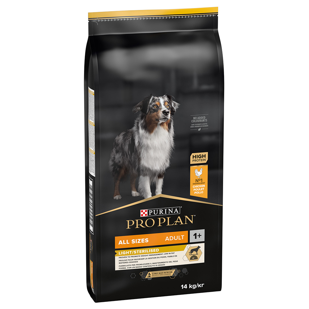 2 kg gratis! 12 kg / 14 kg PURINA PRO PLAN - All Sizes Adult Light/Sterilised (14 kg) von Pro Plan