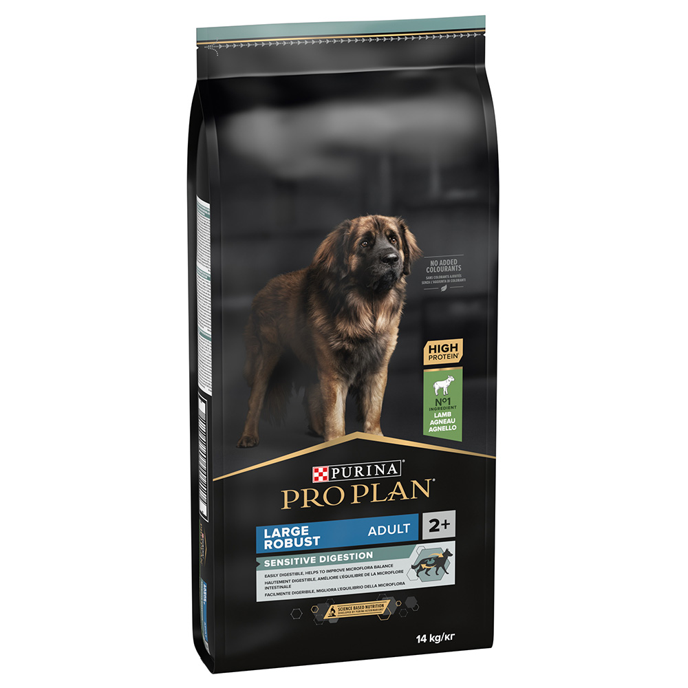 2 kg gratis! 12 kg / 14 kg PURINA PRO PLAN - Large Adult Robust Lamm & Reis Sensitive Digestion (14 kg) von Pro Plan