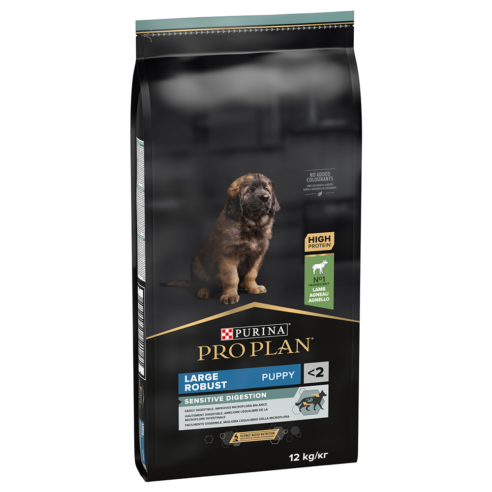 2 kg gratis! 12 kg / 14 kg PURINA PRO PLAN - Large Robust Puppy Sensitive Digestion Lamm (12 kg) von Pro Plan