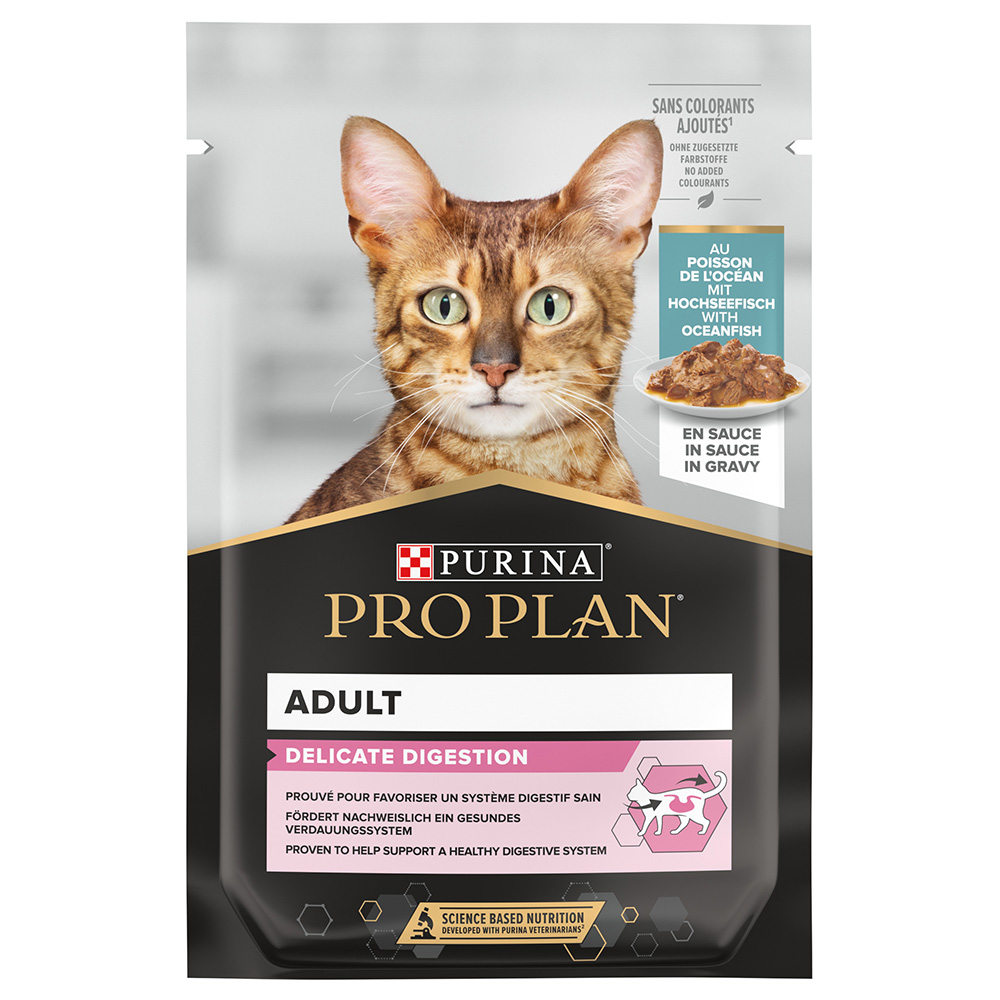 24 + 6 gratis! 30 x 85 g Purina Pro Plan Adult - Delicate Digestion Hochseefisch 24 + 6 gratis! 30 x 85 g Purina Pro Plan Adult - Delicate Digestion Hochseefisch von Pro Plan