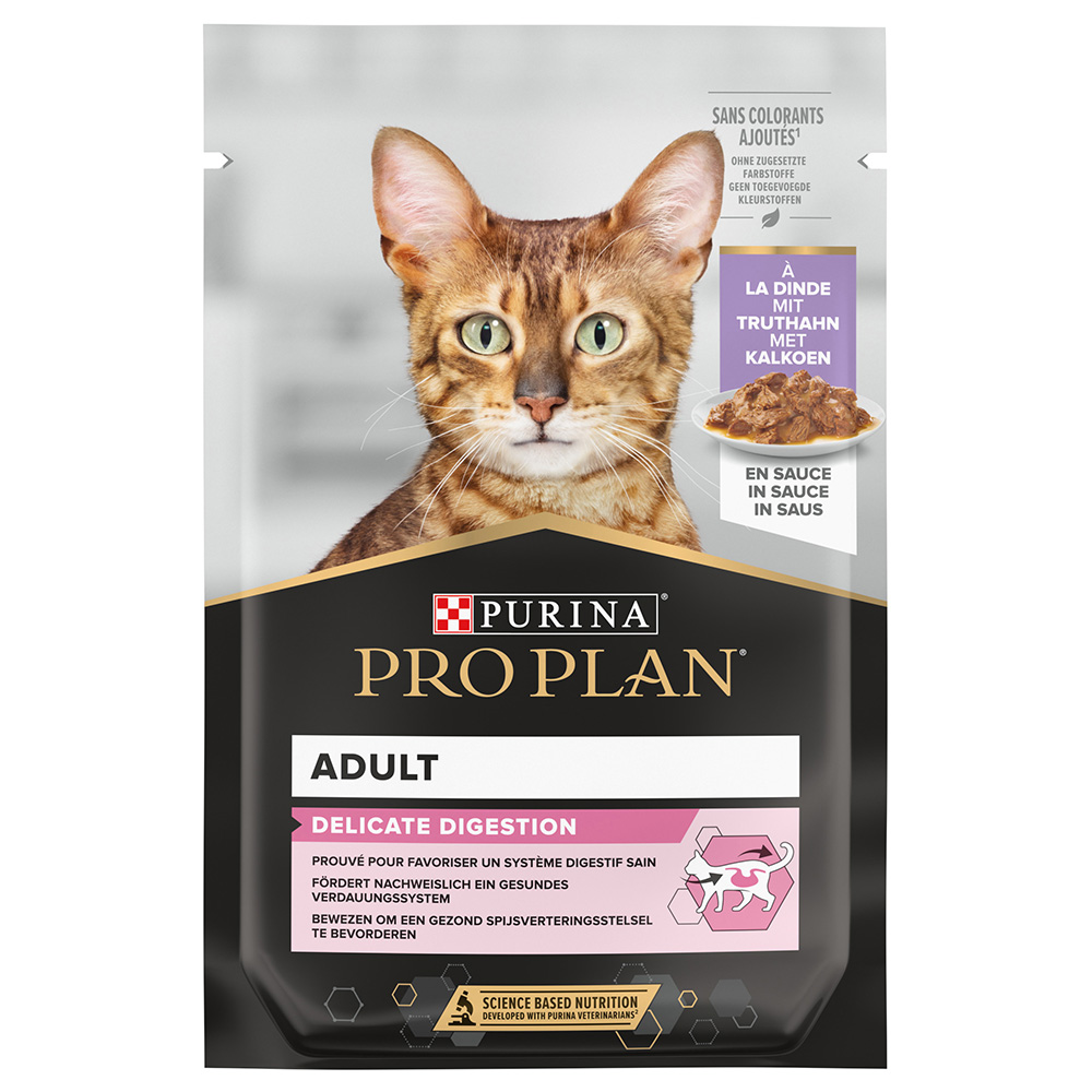 24 + 6 gratis! 30 x 85 g Purina Pro Plan Adult - Delicate Digestion Truthahn 24 + 6 gratis! 30 x 85 g Purina Pro Plan Adult - Delicate Digestion Truthahn von Pro Plan