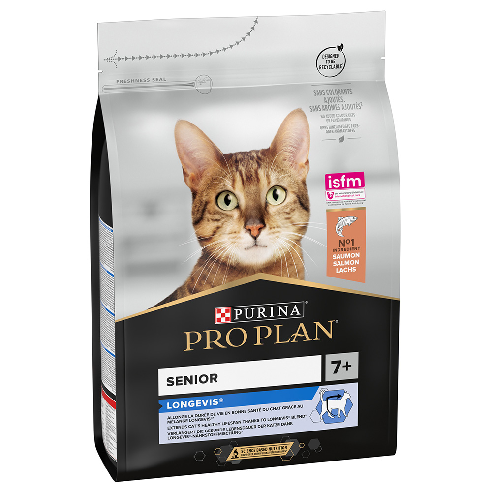 3 kg Purina Pro Plan zum Sonderpreis! - Senior 7+ Longevis reich an Lachs von Pro Plan