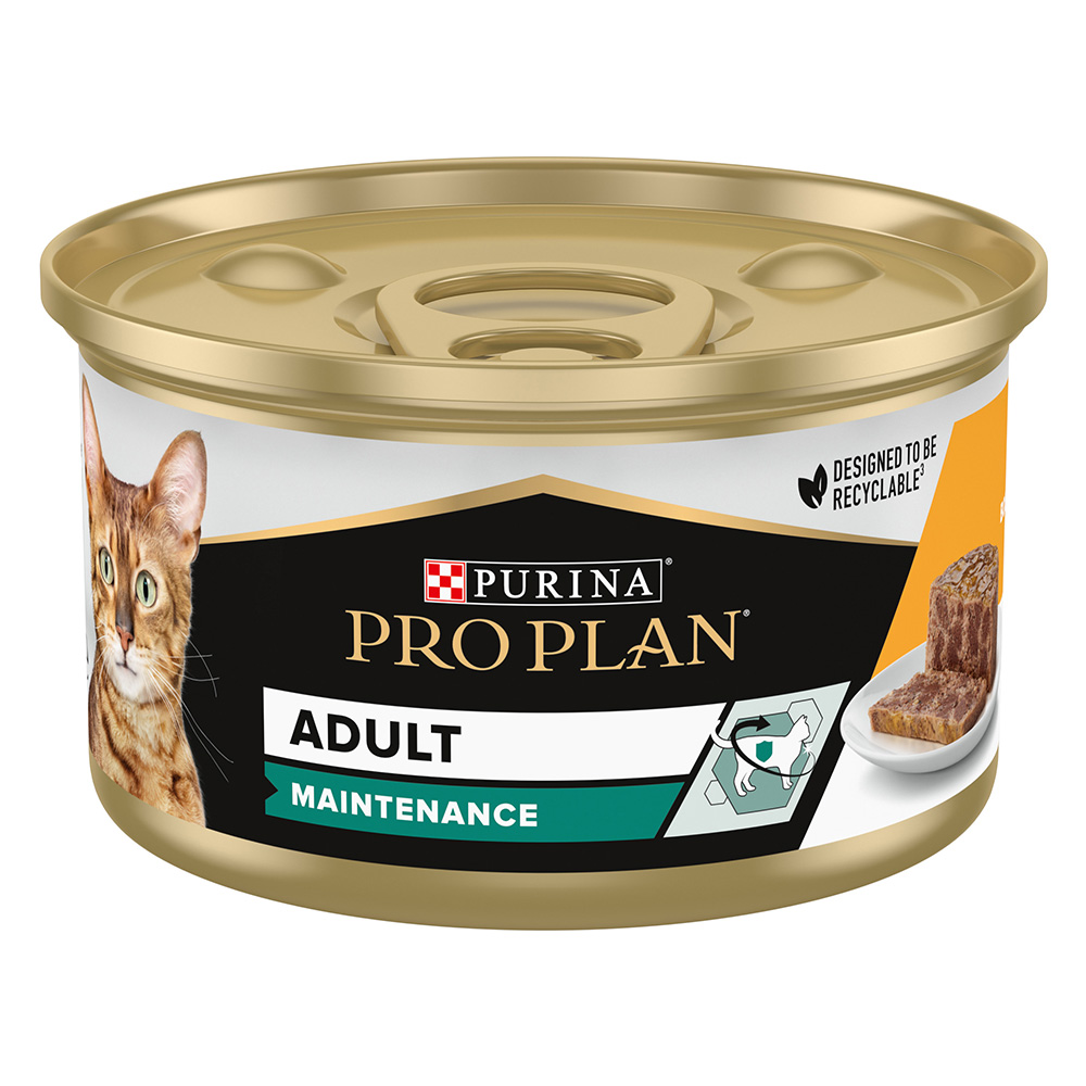 36 + 12 gratis! 48 x 85 g PURINA PRO PLAN - Adult Maintenance Huhn von Pro Plan