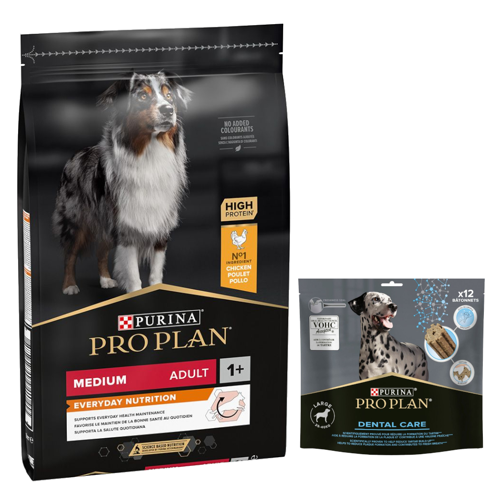 7 kg PURINA PRO PLAN Adult + 426 g Dental Care Snack für große Hunde gratis! - Medium Everyday Nutrition 7 kg PURINA PRO PLAN Adult + 426 g Dental Care Snack für große Hunde gratis! - Medium Everyday Nutrition von Pro Plan
