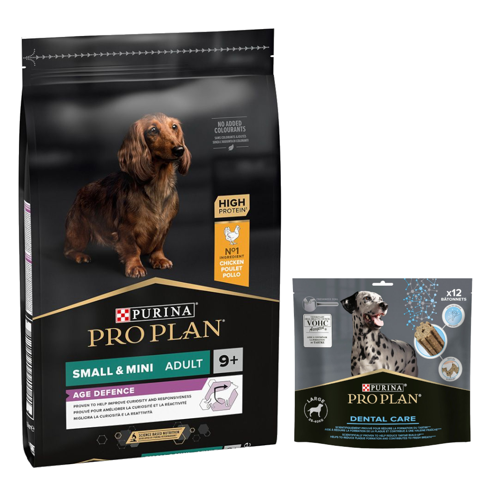 7 kg PURINA PRO PLAN Adult + 426 g Dental Care Snack für große Hunde gratis! - Small & Mini 9+ Age Defence 7 kg PURINA PRO PLAN Adult + 426 g Dental Care Snack für große Hunde gratis! - Small & Mini 9+ Age Defence von Pro Plan
