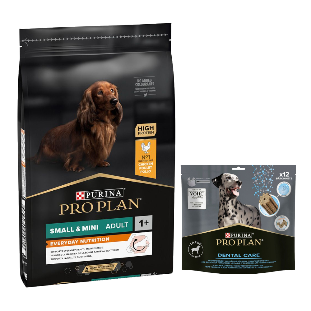 7 kg PURINA PRO PLAN Adult + 426 g Dental Care Snack für große Hunde gratis! - Small & Mini Everyday Nutrition 7 kg PURINA PRO PLAN Adult + 426 g Dental Care Snack für große Hunde gratis! - Small & Mini Everyday Nutrition von Pro Plan