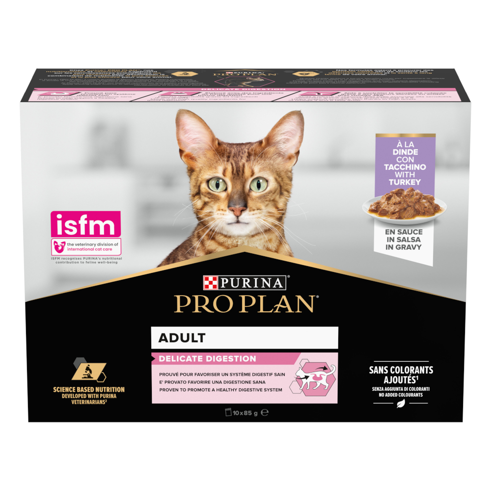 PURINA PRO PLAN Cat Adult Delicate Digestion 10 x 85 g - Truthahn PURINA PRO PLAN Cat Adult Delicate Digestion 10 x 85 g - Truthahn von Pro Plan