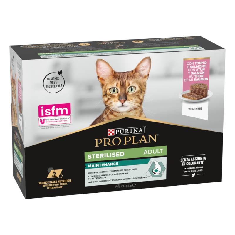 PURINA PRO PLAN Cat Sterilised Maintenance - Lachs & Thunfisch (12 x 85 g) von Pro Plan