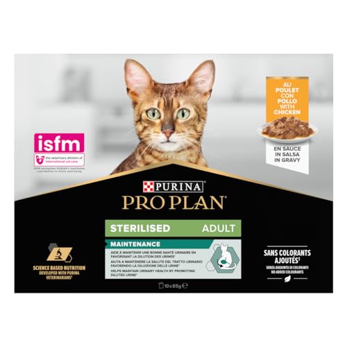 PURINA PRO PLAN HOUSECAT NUTRISAVOUR Katzenfutter nass für Hauskatzen, mit Huhn, 26er Pack (26 x 85g) von Pro Plan