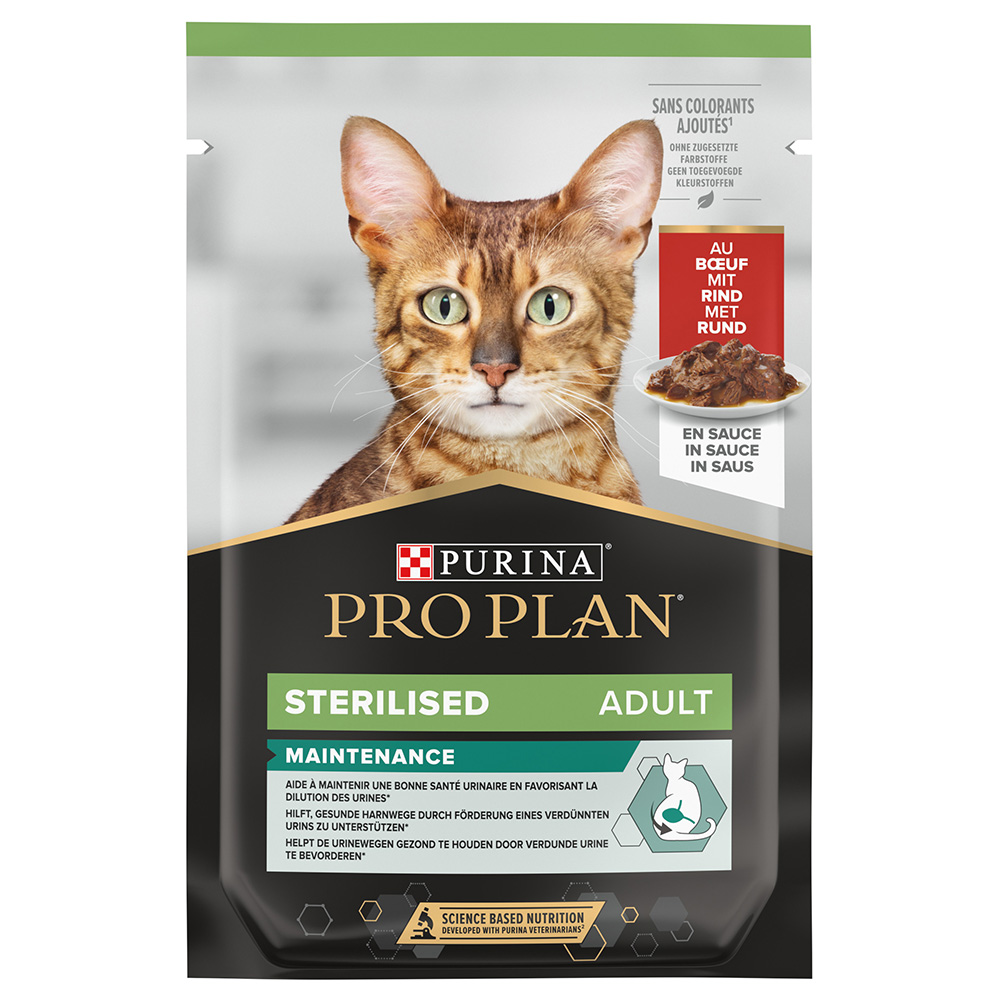 PURINA PRO PLAN Sterilised Adult Maintenance 6 x 85 g - Rind von Pro Plan