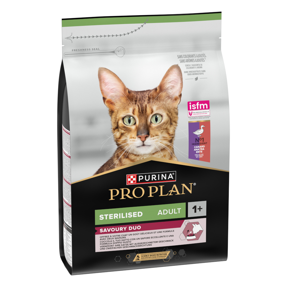 PURINA PRO PLAN Sterilised Adult Savoury Duo Ente & Leber - 3 kg PURINA PRO PLAN Sterilised Adult Savoury Duo Ente & Leber - 3 kg von Pro Plan