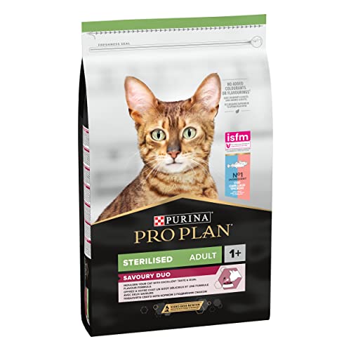 PURINA PRO PLAN Sterilised Adult Savoury Duo Katzenfutter, mit Dorsch und Forelle, 10 kg von Pro Plan