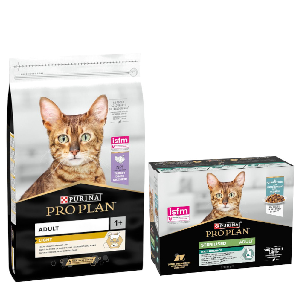 PURINA PRO PLAN Trockenfutter + 10 x 85 g Sterilised Adult Maintenance gratis! - 10 kg Light Adult reich an Truthahn PURINA PRO PLAN Trockenfutter + 10 x 85 g Sterilised Adult Maintenance gratis! - 10 kg Light Adult reich an Truthahn von Pro Plan