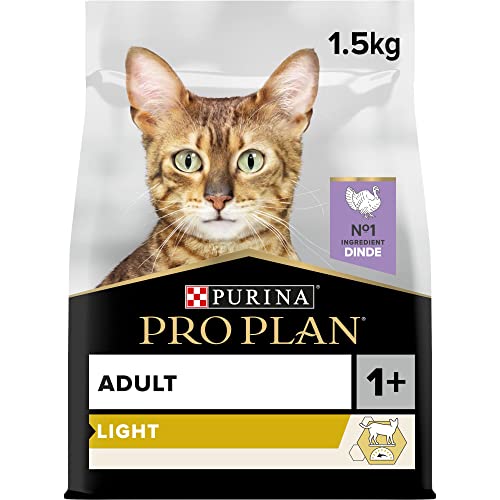 Pro Plan Cat Katzentrockenfutter Light Truthahn 1,5 kg, 1er pack (1 x 1,5 kg) von Pro Plan