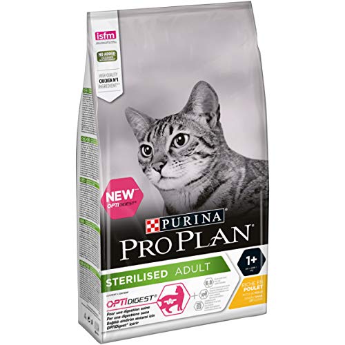 Pro Plan Cat Sterilised Adult 1+ OPTIDIGEST reich an Huhn Trockenfutter Beutel, 1er Pack (1 x 1,5kg) von Pro Plan