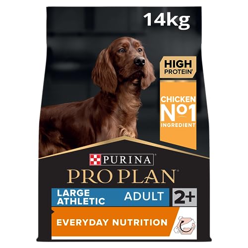 Pro Plan Large Adult Athletic Everyday Nutrition, Hundefutter trocken, reich an Huhn, 1er Pack (1 x 14 kg) von Pro Plan