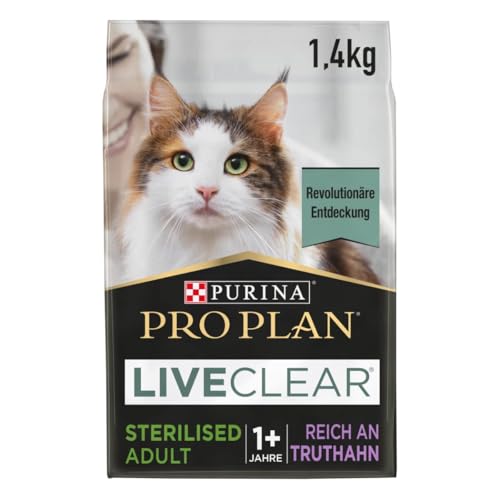 Pro Plan LiveClear Sterilised Adult Truthahn, 6er Pack, (6 x 1,4 kg) von Pro Plan