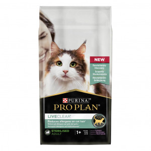 Pro Plan LiveClear Sterilised Adult mit Truthahn Katzenfutter 1,4 kg von Pro Plan