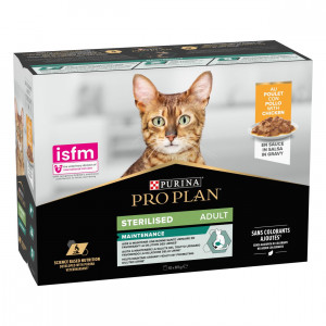 Pro Plan Sterilised Nutrisavour Huhn Katzen-Nassfutter (10 x85 g) 10 x 85 g von Pro Plan