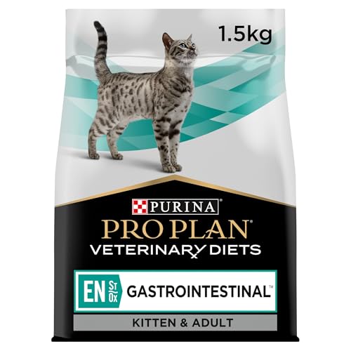 Pro Plan Veterinary Diets EN St/Ox Gastrointestinal | 1,5 kg | Diät-Alleinfuttermittel für ausgewachsene Katzen und Kätzchen | Zur Linderung von Resorptionsstörungen des Darms von Purina Pro Plan Veterinary Diets