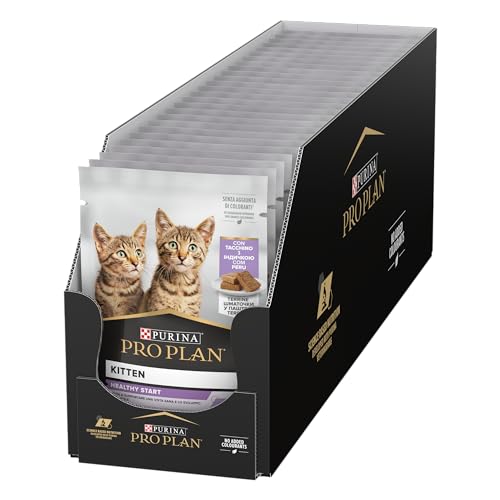 Purina Pro Plan Kitten Healthy Start Feuchte Katzen Mousse Truthahn, 26 Beutel à 75 g von Pro Plan