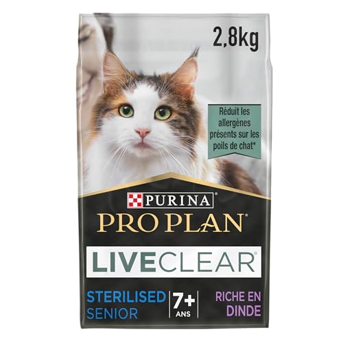 Purina Pro Plan | Liveclear Sterilised | Senior 7+ | Reich an Truthahn | Trockenfutter | Katze | Beutel mit 2,8 kg von Pro Plan