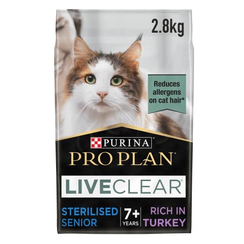 Purina Pro Plan | Liveclear Sterilised | Senior 7+ | Reich an Truthahn | Trockenfutter | Katze | Beutel mit 2,8 kg von Pro Plan