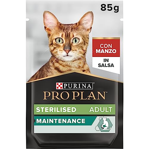 Purina Pro Plan Nassfutter für Erwachsene, sterilisiert, mit Ochse, 26 Beutel à 85 g von Pro Plan