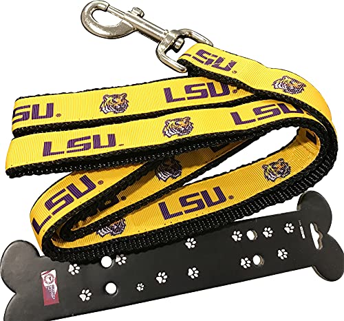 Collegiate Hundeleine (LSU mit Maskottchen, 1,8 m x 1,6 cm) von Pro Shop