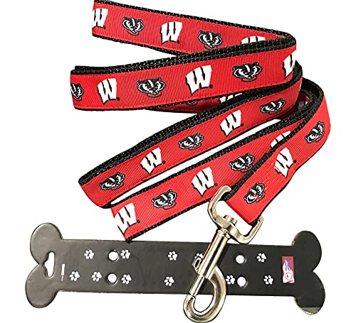 Collegiate Hundeleine (Wisconsin, 1,8 m x 1,6 cm) von Pro Shop