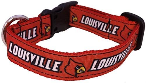 College-Hundehalsband, Größe M, Louisville von Pro Sport Brand