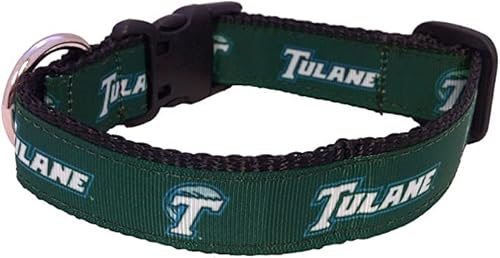 College-Hundehalsband, Größe XS, Tulane von Pro Sport Brand