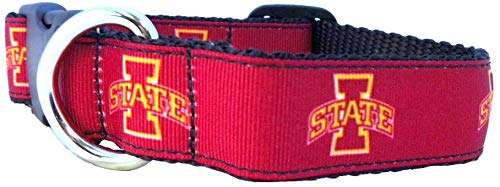 College Hundehalsband (Größe M, Iowa State) von Pro Sport Brand