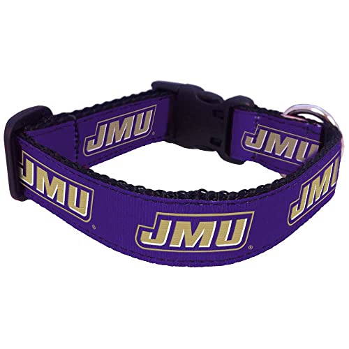 College Hundehalsband (Größe M, James Madison) von Pro Sport Brand