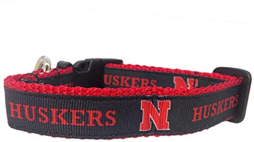 College Hundehalsband (Größe M, Nebraska) von Pro Sport Brand