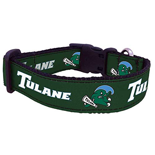 College Hundehalsband (klein, Tulane) von Pro Sport Brand