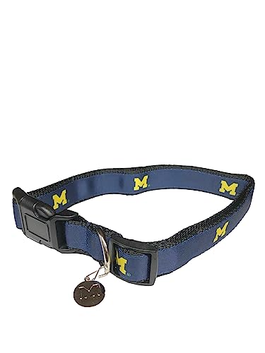 College Pet Hundehalsband, Größe L, Michigan von Pro Sport Brand