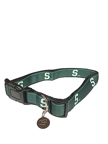 College Pet Hundehalsband, Größe S, Bundesstaat Michigan von Pro Sport Brand