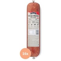 Simple BARF Komplettmenü TK-Wurst Napffertig Rind 16x1 kg von Simple BARF