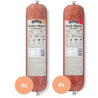 Simple BARF Komplettmenü TK-Wurst Napffertig Probierpaket 8x1 kg von Simple BARF