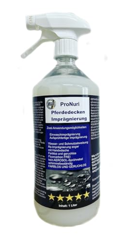 ProNuri Pferdedecken-Imprägnierung, 1L, Wasserdicht, Geruchlos, Spray von ProNuri