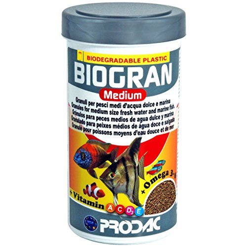 Prodac Biogran Medium - Granulat für mittlere Fische, Süßwasser- und Meereswasser, 250 ml, 120 g von Prodac