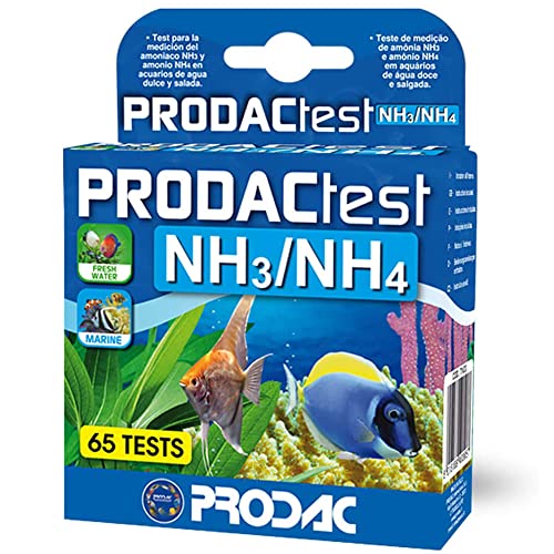 Prodac Test nh3-nh4 65 Test für die Messung von Ammoniak und Ammoniak in Süß- und Meerwasseraquarium von Prodac