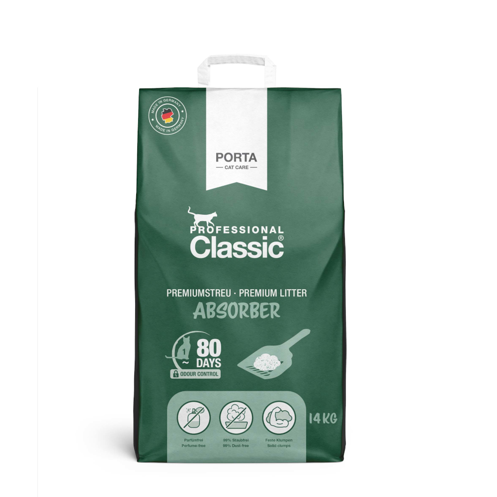 Professional Classic Katzenstreu mit Geruchsabsorber Sparpaket 2 x 14 kg von Professional Classic