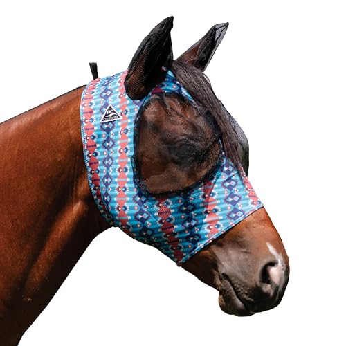 Professional's Choice Comfort-Fit Fliegenmaske | Glattes, dehnbares Lycra | Netz um die Augen und Ohren ermöglicht klare Sicht und hält Fliegen und Insekten fern | Canyon Horse Größe von Professional's Choice