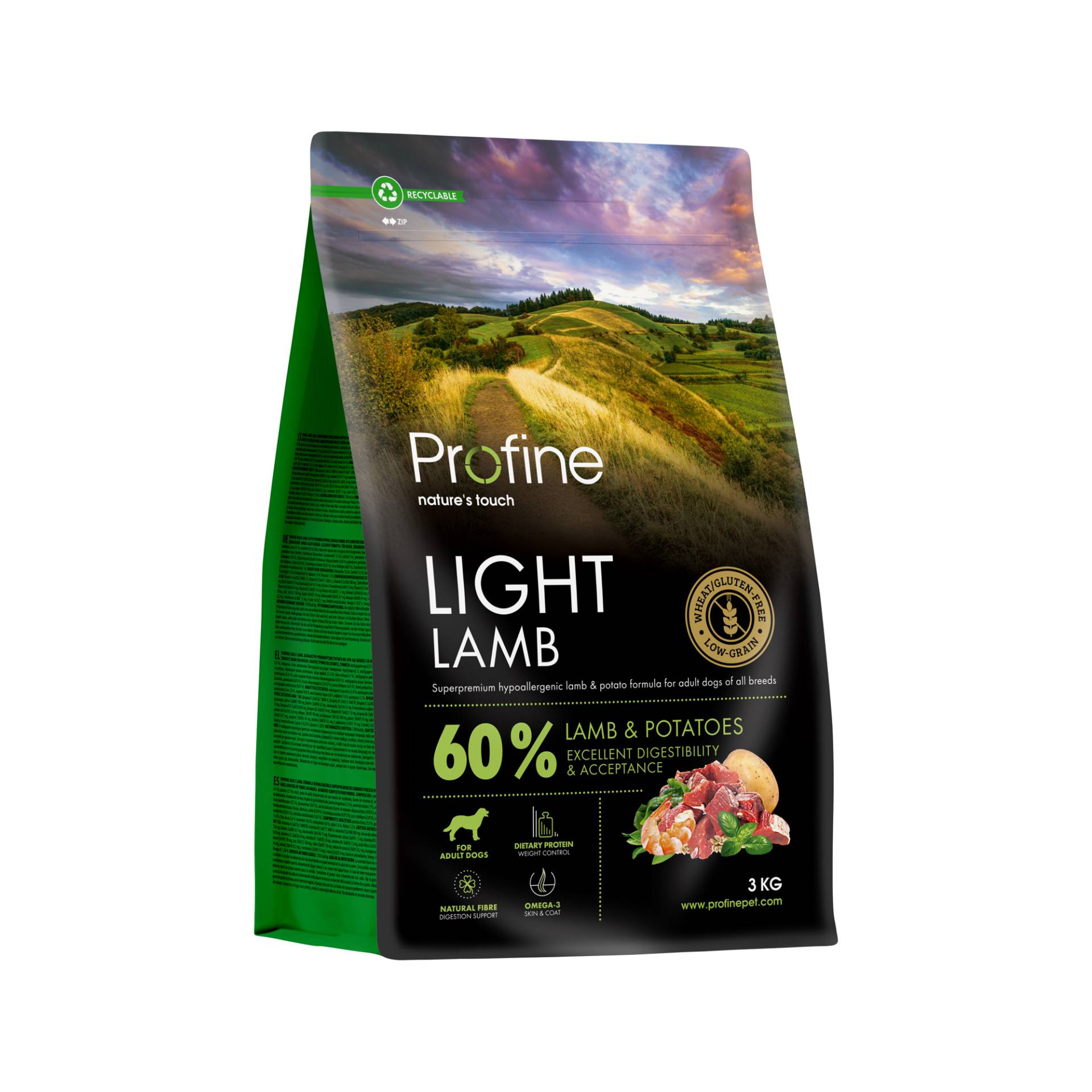 Profine Adult Light Hundefutter - Lamm - 12 kg von Profine