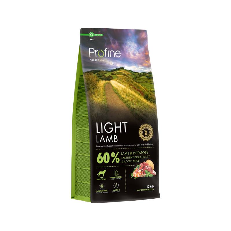 Profine Adult Light Hundefutter - Lamm - 12 kg von Profine