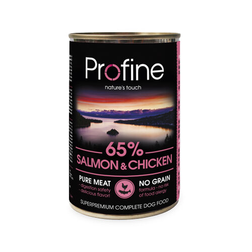 Profine Pure Meat - Hundefutter - Lachs - 6 x 400 g von Profine